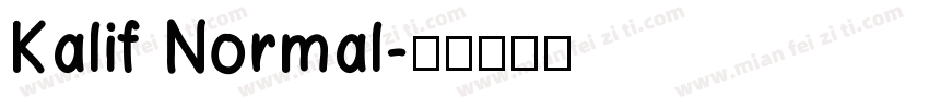 Kalif Normal字体转换